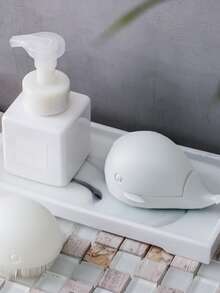 1pc Solid Color Dolphin Design Cleaning Brush - White - View 2