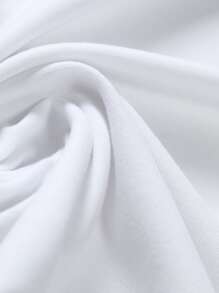 Manfinity Men Plaid Trim Polo Shirt - White - View 5