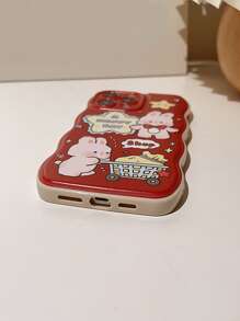 Vỏ điện thoại in hình thỏ hoạt hình - Nhiều màu - Xem 3