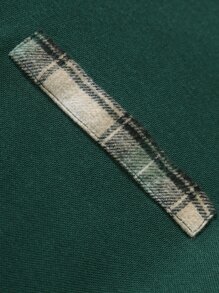 Manfinity Homme Men Contrast Trim Polo Shirt - Dark Green - View 7