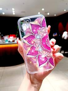 水钻装饰手机壳，国际版，非国内版 - 彩色 - 查看 1