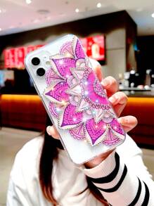 水钻装饰手机壳，国际版，非国内版 - 彩色 - 查看 4