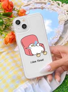 搞笑卡通鴨透明手機殼 - 彩色 - 查看 2