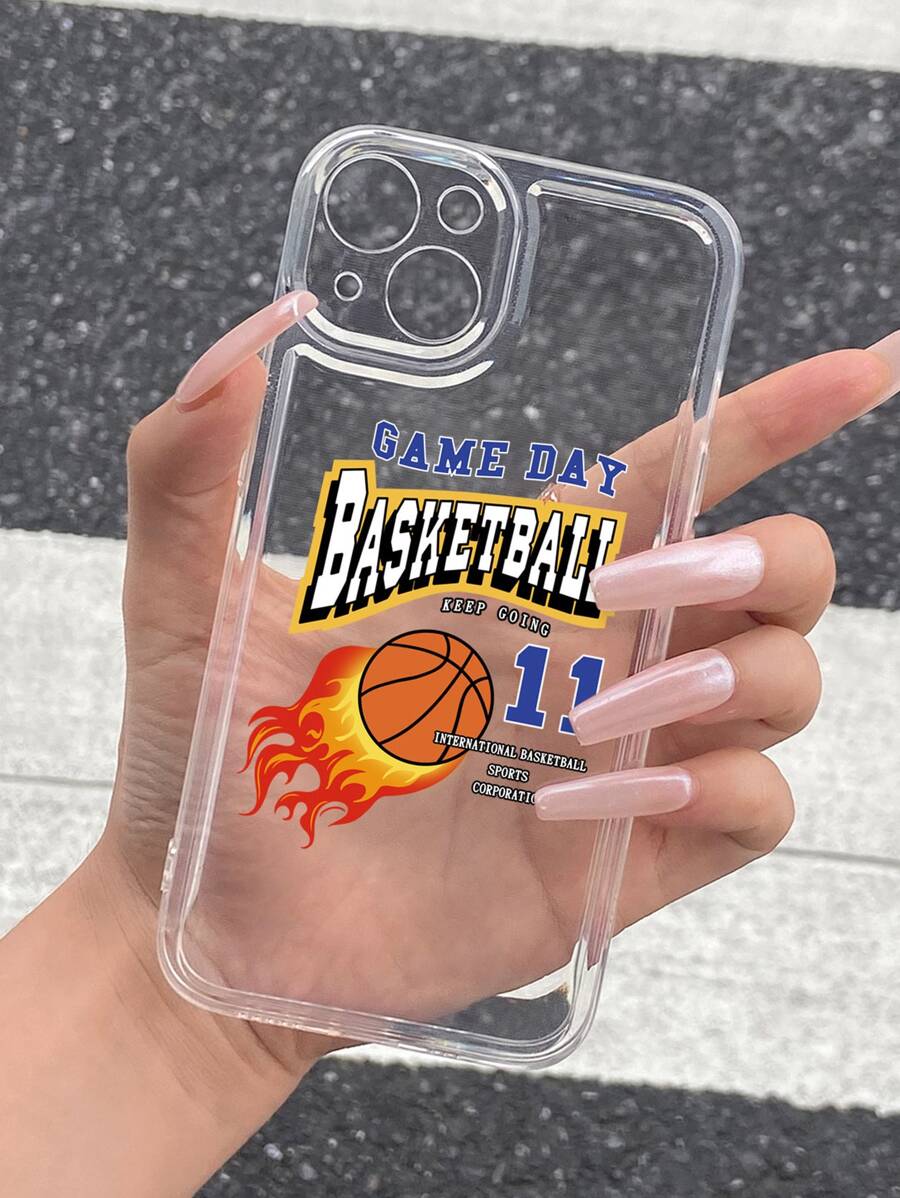 Basketball Pattern Phone Case - Multicolor - View 1