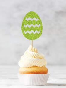 12 cái Topper bánh thiết kế cà rốt & thỏ - Nhiều màu - Xem 3