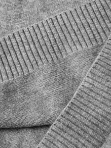 Manfinity Homme Hombres Jersey unicolor de manga raglán - Gris - Ver 6