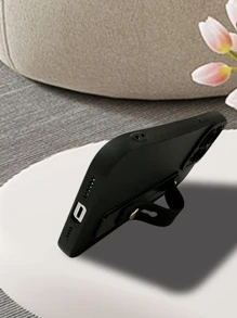 素色手機殼附手腕帶 - 黑色 - 查看 5