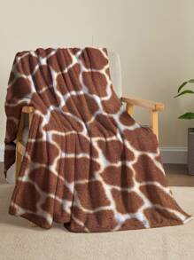 1 pieza Manta con patrón de jirafa - Multicolor - Ver 3