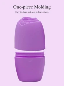 Silicone Facial Massage Ice Roller,1 Pc Silicone Facial Mask Application & Massage Ice Cube Tray,Facial Beauty Ice Roller Skin Care Tools, Ice Facial Cube, Gua Sha Face Massage, Silicone Ice Mold For Face Beauty (Purple),Beauty,Skin Care Products,Spa,Self Care,Skin Care Tools,Face Care,Esthetician Supplies,Massage,Face Massage Tool,Face Roller,Ice Roller,Ice Roller Face - Purple - View 4