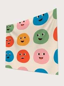 Cartoon Graphic Tapestry - Multicolor - View 2