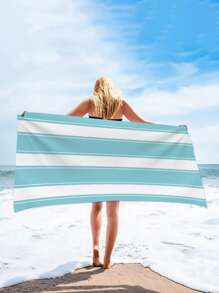 1 Họa Tiết Sọc Đi Biển, Đơn Giản Sợi Nhỏ Khăn Tắm, Khăn Tắm Cho Du Lịch, Kỳ Nghỉ, Mùa Hè - Nhiều màu - Xem 4