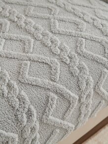 1pc Winter Thickened Warm Jacquard Sofa Cushion Cover, Versatile For All Season, Modern Soft & Skin-Friendly, Anti-Skid, Pet-Proof, Stretch Sofa Slipcover, Solid Color, Suitable For L-Shaped Combination Sofa And 1/2/3/4 Seater Sofa (Sold Individually) - Light Grey - View 6