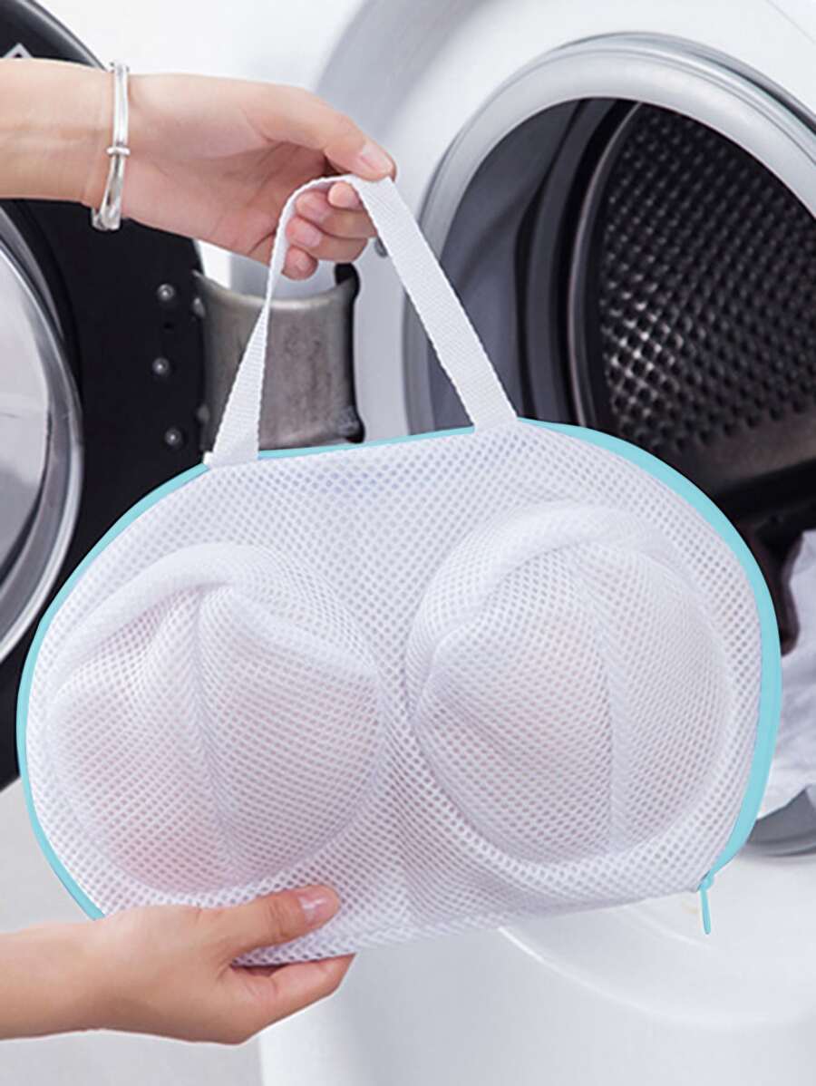 1pc Net Universal Pocket Bag Bra Anti-Deformation Washing Filter Protective Housekeeping & Organizers, Clothes Storage Bins - Blue - View 1