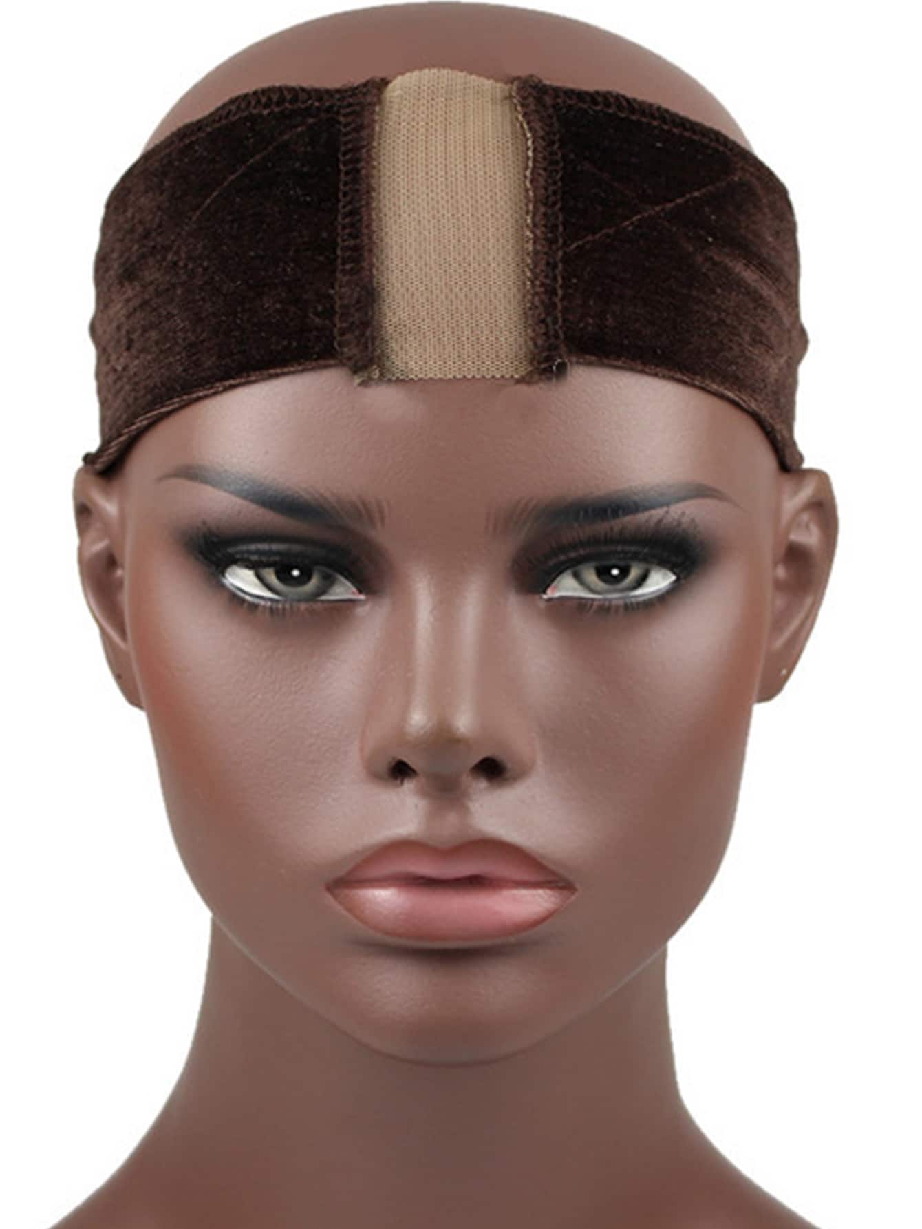 Wig Headband - Brown - View 1