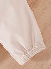 SHEIN Vintaside Kids 圣诞男婴格子印花翻盖口袋衬衫和裤子