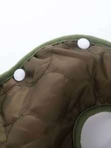 1pc Plush Pet Coat, Winter Dog Coat Pet Clothes For Small Medium Dogs & Cats - Multicolor - View 2