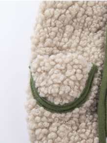 1pc Plush Pet Coat, Winter Dog Coat Pet Clothes For Small Medium Dogs & Cats - Multicolor - View 3