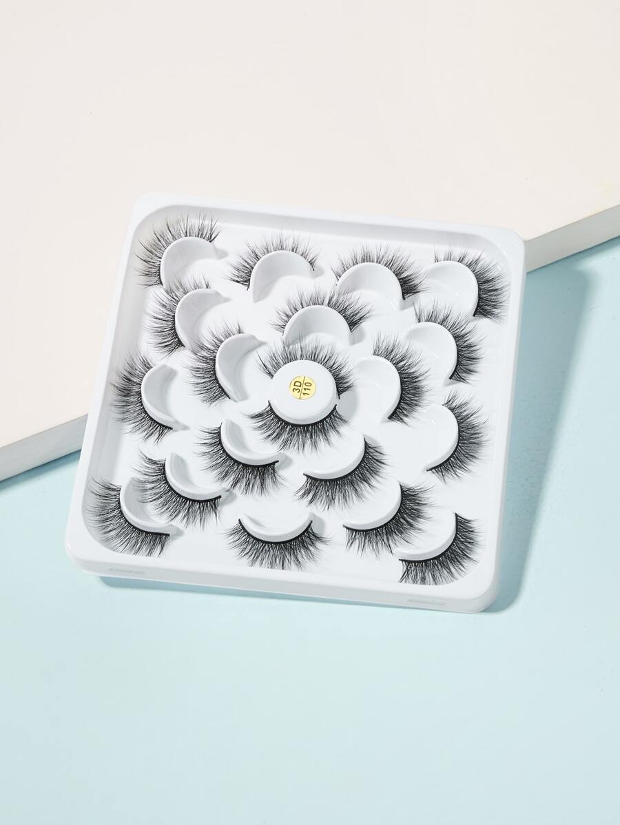 Lông mi giả tự nhiên 10pairs - màu đen - Xem 1