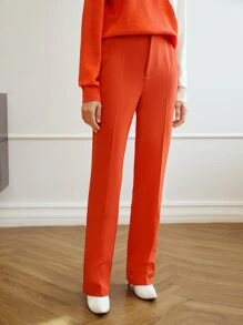MOTF PREMIUM PRESS CREASE TAILORED TROUSERS - Orange - View 2