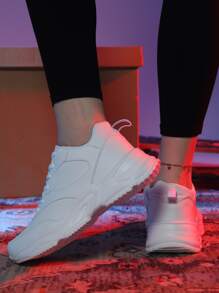 前綁帶老爹鞋 - 白色 - 查看 4