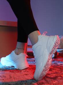 前綁帶老爹鞋 - 白色 - 查看 5