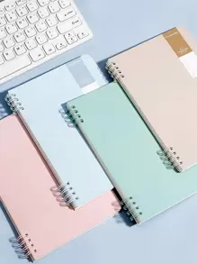 1 pieza Cuaderno espiral de color al azar - Multicolor - Ver 1