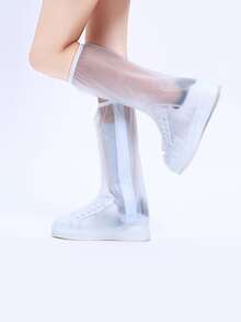 1pair Non-slip Rain Boots Cover - White - View 6