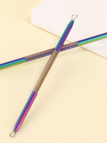 2 piezas de acero inoxidable Aguja para el acné Set - Multicolor - Ver 8