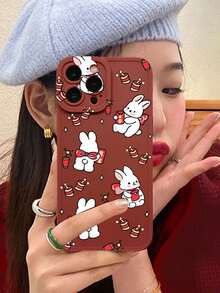 Cartoon Rabbit Phone Case - Multicolor - View 5