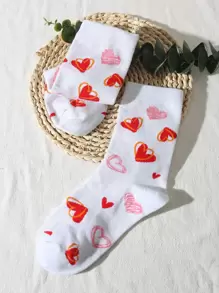 Vớ thủy thủ đoàn in hình trái tim - Nhiều màu - Xem 1