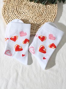 Vớ thủy thủ đoàn in hình trái tim - Nhiều màu - Xem 3