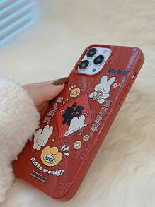 Cartoon Rabbit Print Phone Case