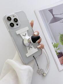 透明手機殼附帶繩子和腕帶支架