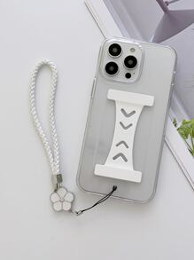 透明手機殼附帶繩子和腕帶支架