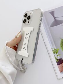 透明手機殼附帶繩子和腕帶支架