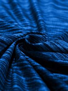 Manfinity Sport Corelite Playera deportiva para hombre con manga raglán y diseño jaspeado para entrenamiento - Azul - Ver 5