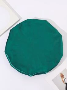 花卉圖案髮帽 - 綠色 - 查看 3