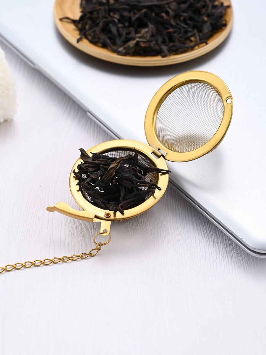 1入組不銹鋼濾茶器 - 金色 - 查看 1