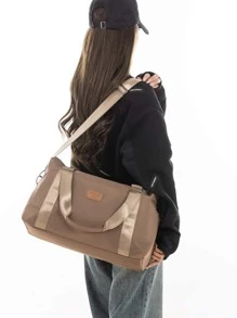 1 pieza Bolsa de entrenamiento con diseño de parche - Caqui - Ver 2