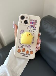 Ốp điện thoại trang trí hình chú gà hoạt hình tương thích với iPhone 15/15Pro/15Plus/15Promax - Nhiều màu - Xem 1