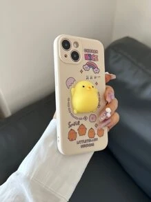 Ốp điện thoại trang trí hình chú gà hoạt hình tương thích với iPhone 15/15Pro/15Plus/15Promax - Nhiều màu - Xem 3