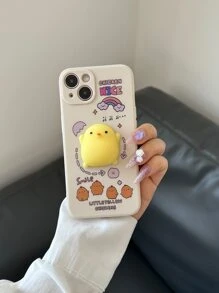 Ốp điện thoại trang trí hình chú gà hoạt hình tương thích với iPhone 15/15Pro/15Plus/15Promax - Nhiều màu - Xem 4