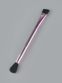 1入組眼影暈染刷二合一眼影刷2入組雙頭化妝刷遮瑕刷眼下小號軟硬尖頭粉底化妝刷用於混合眼影眼線 - 紫色 - 查看 3