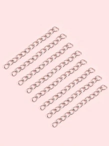 beadia 20pcs 5/7cm extension chain tail chain for jewelry making - Silver - View 1