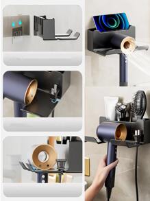 1入組浴室吹風機多功能架子