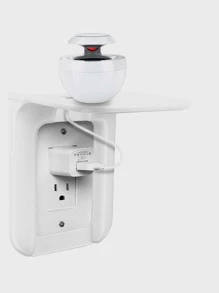 1入組掛壁式多功能插座架 - 白色 - 查看 4