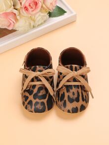 Bebé Zapatillas de skate con patrón de leopardo con cordón delantero - Multicolor - Ver 5