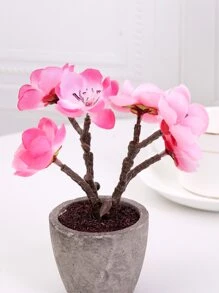 Nhựa Nhân Tạo Chậu Cây, Hiện Đại Giả Chậu Vật Trang Trí Để Bàn Trang Trí Cho Gia Đình, Văn Phòng - Hồng - Xem 5