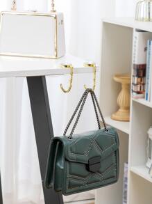 1入組水鑽裝飾錢包鉤 - 無色 - 查看 5