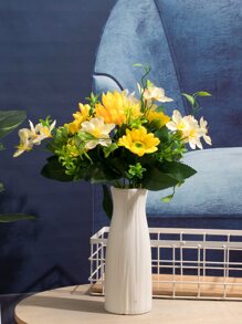 1pc Plastic Flower Vase Decoration - White - View 5